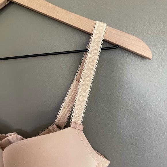 Freya Deco Nude Plunge UW Moulded Cup Bra Size 30DDD Nude Beige Underwire - Picture 7 of 16